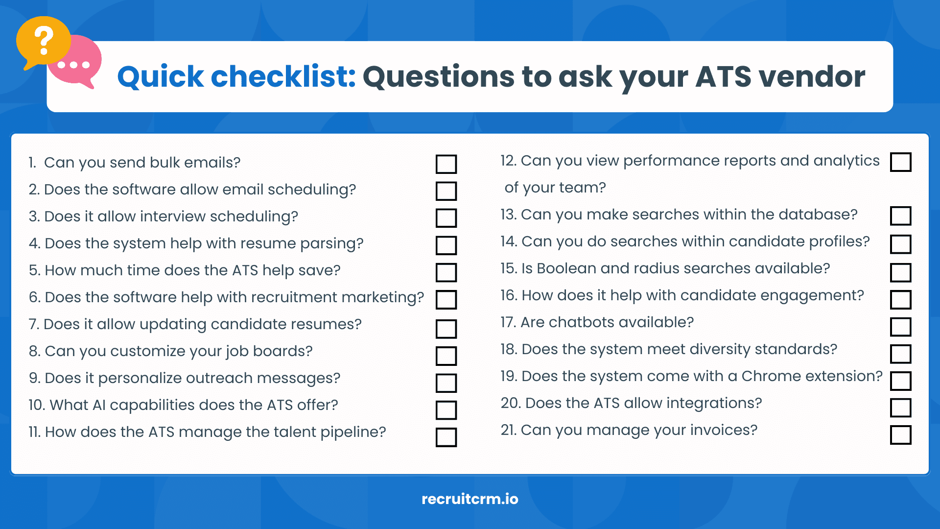 questions to ask before buying ATS software